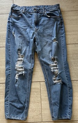 Wild Fable High Rise Mom Jean Distressed Womens Size 14