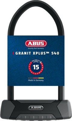 ABUS Granit XPlus 540 Bügelschloss 23 cm + EaZy KF Halterung