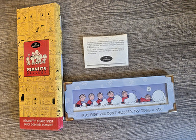 Hallmark Peanuts Gallery Collection Comic Strip Linus  Don t Give Up  2000
