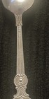Vintage HS 60 GR Norway Silver Plate demitasse spoon ornate floral handle. 4.5” — photo 3