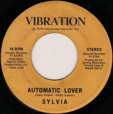 Sylvia Robinson - Automatic Lover (7'')