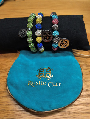 Rustic Cuff Bracelet Lot Of 3