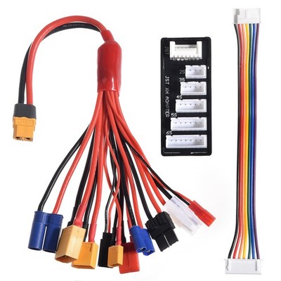 RC Lipo Battery Charger Adapter Connector Splitter Wire with 2-6S Charge Bala...