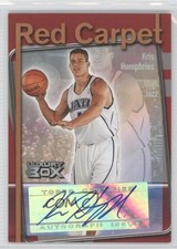 2004-05 Topps Luxury Box Red Carpet Tier Reserved 10/75 Kris Humphries Auto 0b9
