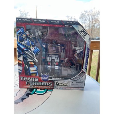 Transformers 2009 SDCC Exclusive - SOUNDWAVE 4-Tapes 25yr Anniversary - Complete