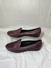 Ecco Touch Ballerina Scale Flats Shoes Bordeaux