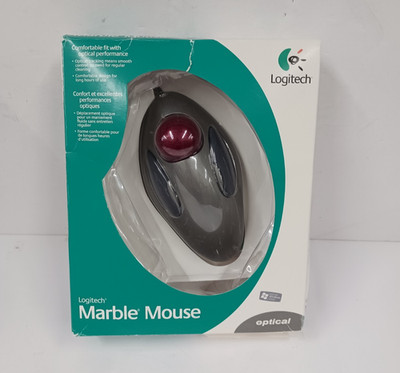 Logitech T-BC21 USB Wired Optical Trackman Marble Mouse Trackball