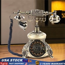Vintage Phone Antique Rotary Dial Telephone Retro Landline Decor Old Fashioned