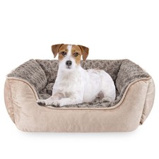 JOEJOY Rectangle Dog Bed for Large Medium Small Dogs Machine Washable Sleepin...