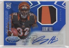 2014 Certified Freshman Fabric Mirror Signatures Blue 30/99 Jeremy Hill Auto 1u6