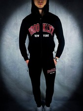S New Black Men's Sports Tracksuit Brooklyn New York Sports Sweatshirt, Pants