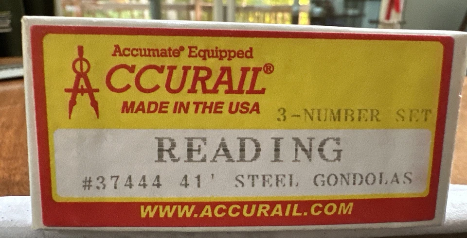 Accurail HO Kit #37444 3 Pack 41’ Steel Gondola Reading RR 7342/6954/7089 NOS NY - Image 2 of 4