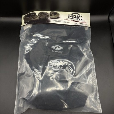 Epic Combat Helmet Pad System, Black Size 1 M/L