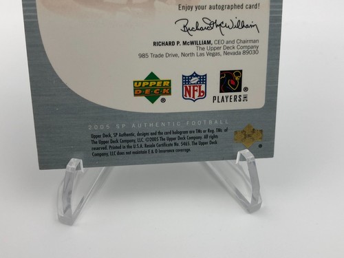 BRAYLON EDWARDS ROOKIE JERSEY AUTO SP/299 Card 2005 SP Authentic #247 BROWNS - Bild 10 von 10