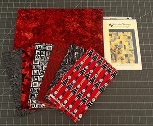 Yellow Brick Road QUILT KIT 3 Yds (#5A) LONDON GIRLS  Lap SIZE 48”x57” (RED)
