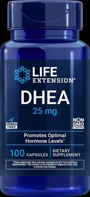 Life Extension DHEA 25mg Vegetarian Capsules - 100 Count