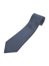 HERMES Tie Silk BLU All over pattern Men s 605906