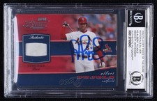 BAS 2002 Playoff Piece of the Game Materials Albert Pujols BGS Authentic 04k8