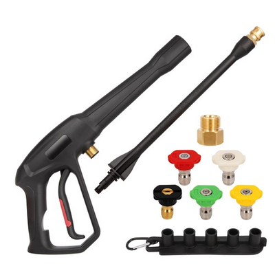 #ad High Pressure Washer Spray Gun kit with Jet Wand and 5 Spray Nozzle Tips Com... $60.03