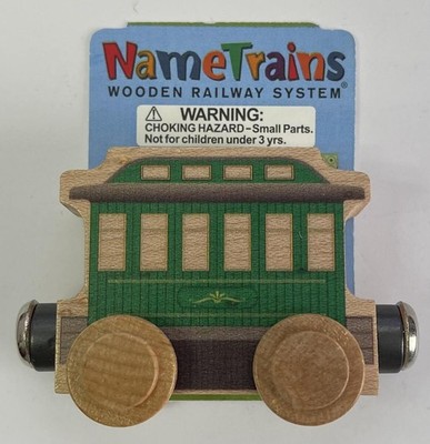 Maple Landmark Inc. 10140 NameTrains Passenger Wooden Train Car