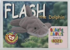 1999 Ty Beanie Babies Series 2 Chase Maple Leaf Flash the Dolphin #171 12bz