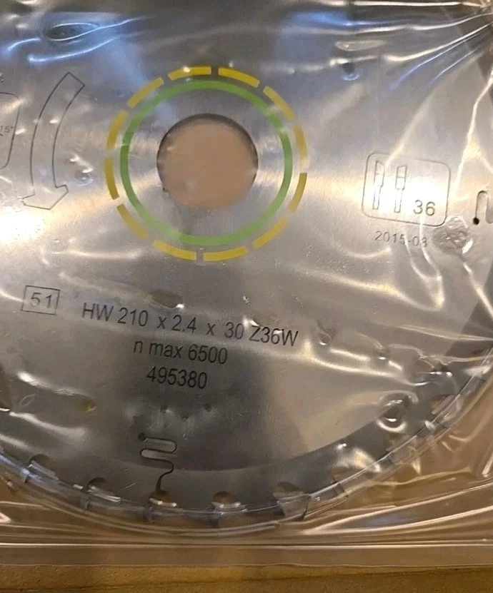 Festool 495380 Universal Blade For TS 75 Plunge Cut Saw - 36 Tooth - Image 3 of 4