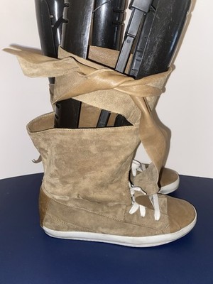 Cinzia Araia Leather Wrap Around Rabbit Ear Sneakers Shoes Size 37