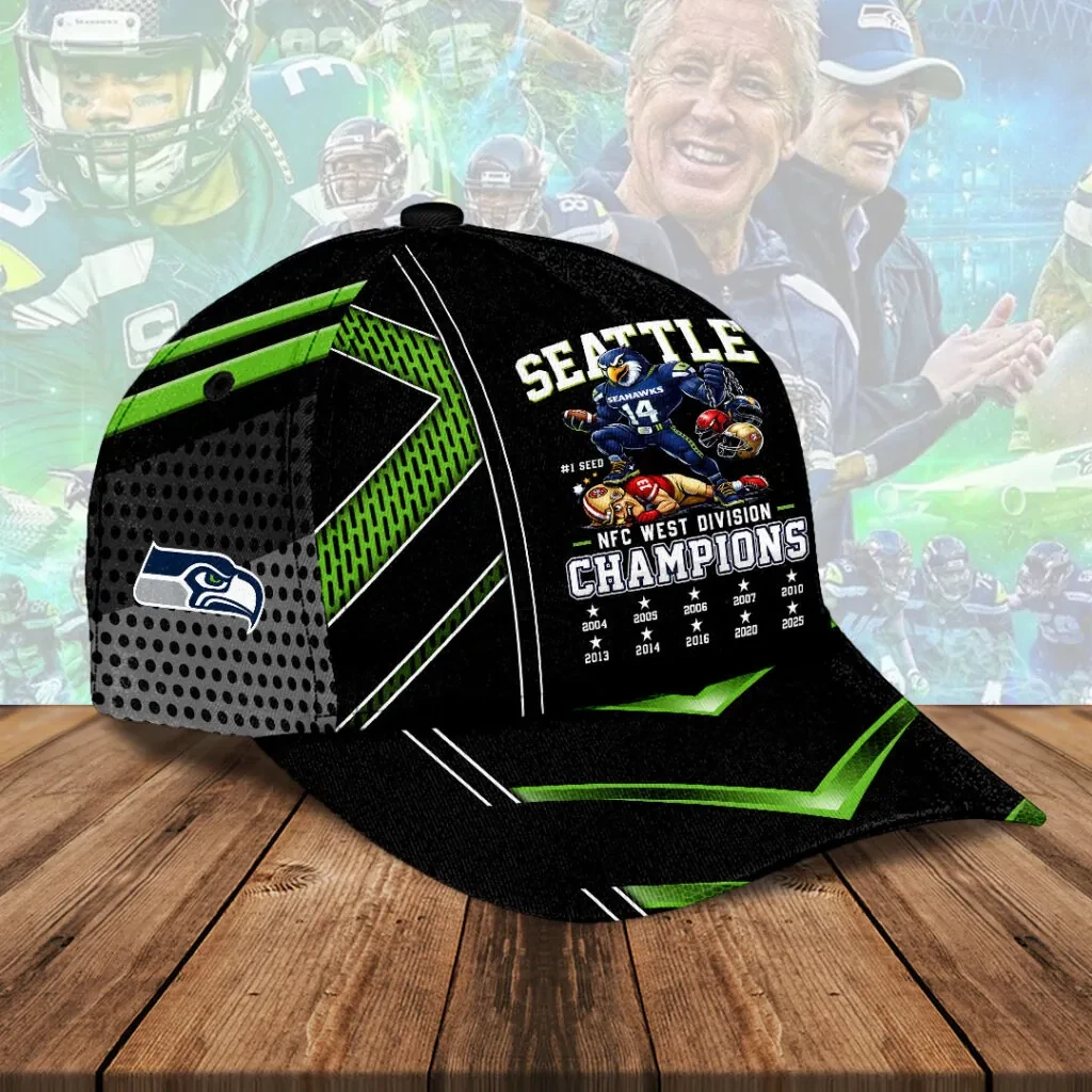 Seahawks 2025 NFC West Champions Classic Cap