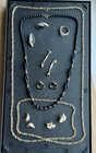 8 Pc VINTAGE GOLD TONE COSTUME JEWELRY LOT DESIGNER Trifari Monet Napier ENAMEL