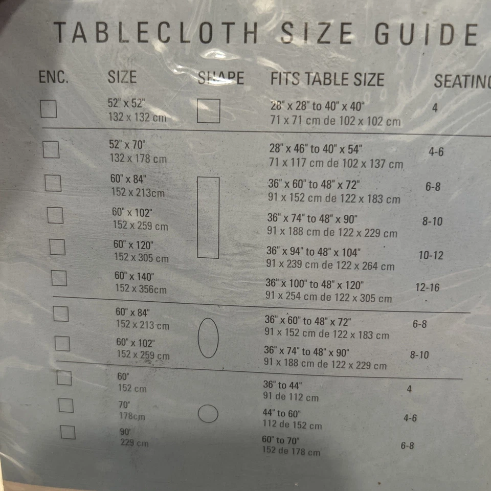 MANTEL LIVING QUARTERS 70” Redondo Crema Bonita Tela Tejida Nuevo en Paquete Foto 4 de 4