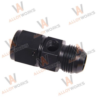 10AN Male Flare to -10 Female Swivel with 1/8'' NPT Gauge Fitting