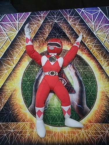 Hasbro Power Rangers 18" Plush Toy Red Ranger Vintage 1994, Kid Dimensions