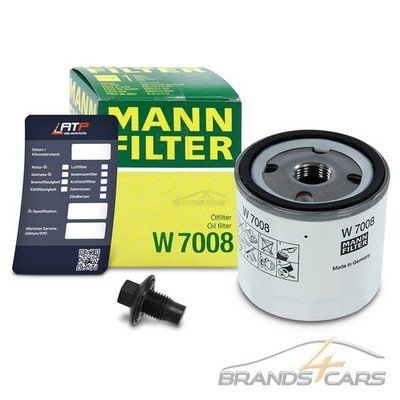 MANN ÖLFILTER+ÖLABLASS-SCHRAUBE FÜR FORD FIESTA 6 1.25 1.4 1.6 08-