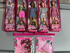 7 PCS Barbie FASHIONISTAS BARBIE Dolls BUNDLE GRB62 GRB65 GYB03 GRB63 GYB00