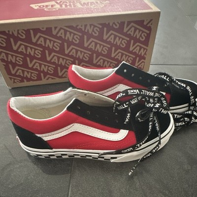 VANS Old Skool Sneaker Low Top Rot/Schwarz/Weiß EU 31 US 13,5 Logo