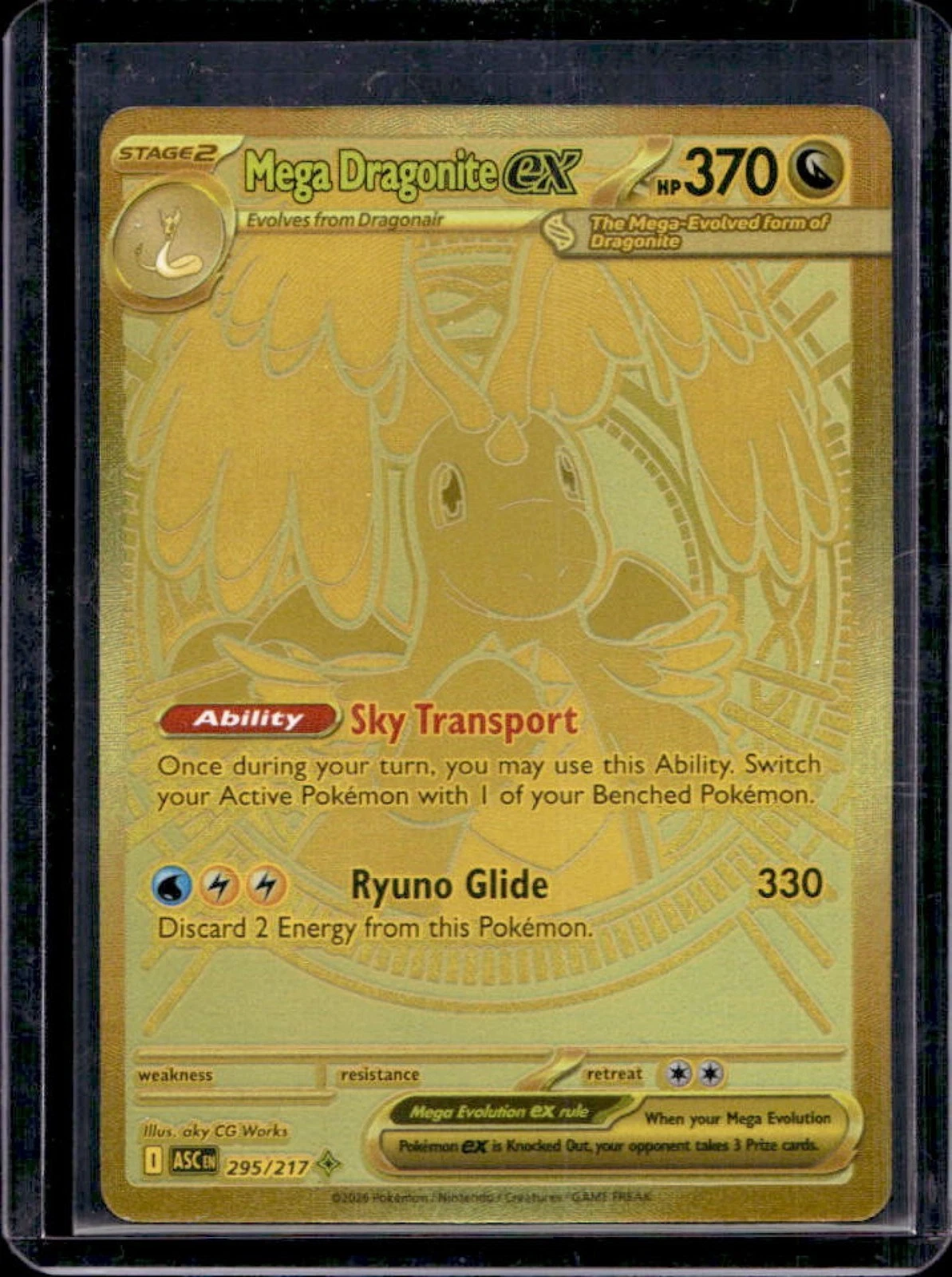 2026 Pokemon Ascended Heroes Mega Dragonite ex Hyper Rare #295/217