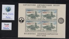 WC1_25575.BELGIUM. 1957 BELGIAN ANTARCTIC EXPEDITION souv. sheet. Sc.B605a. MNH