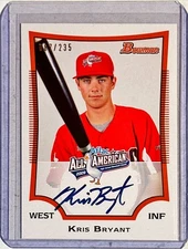 Kris Bryant 2009 Bowman All American Aflac Auto #AFLAC-KB2 Chicago Cubs