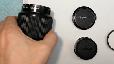 CANON NEW FD MACRO 100mm f/4 MF NFD Lens [Near Mint,Tested] from