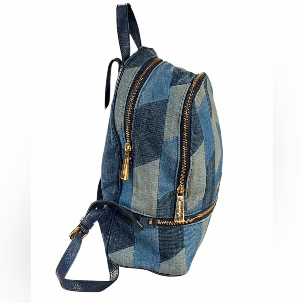 Michael Kors Denim Patchwork Backpack - image 5