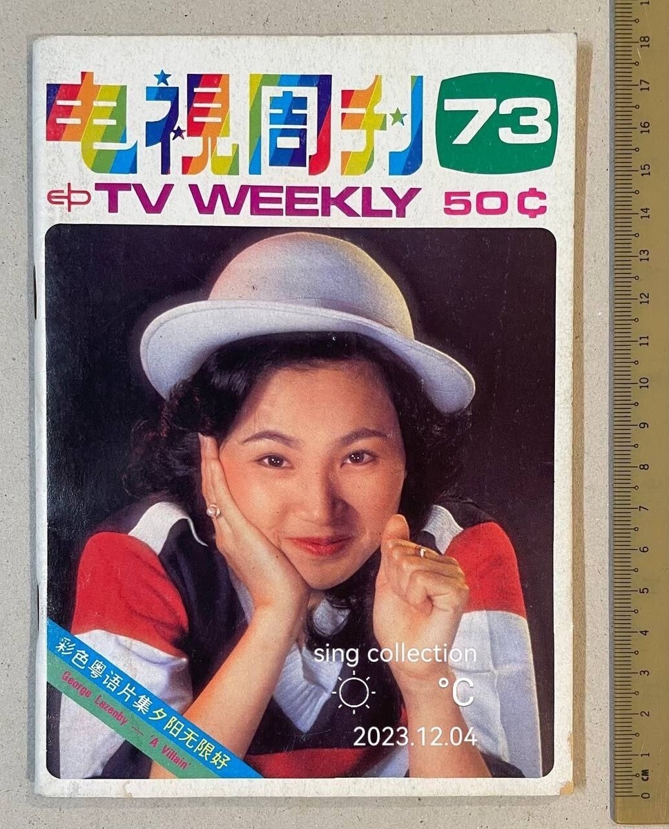 1978 鳳飛飛 凤飞飞 Fong Fei Fei 电视周刋 #73 Singapore Tv Weekly