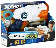Image of X- Shot Barrel Breaker Blaster Gun MK-3 With 8 Darts, White