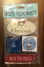 MAMBI Soft Spoken Scrapbook Layered 3D Stickers JOY OF CHRISTMAS  DECK HALLS*