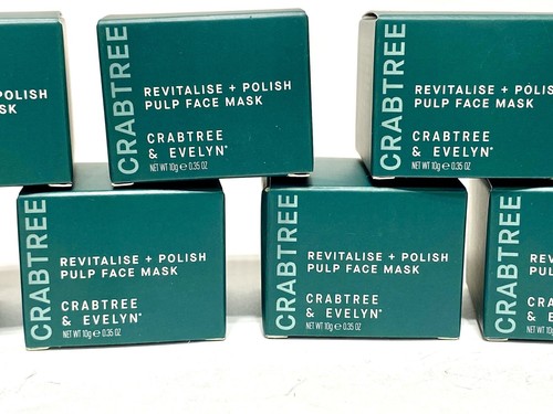 Crabtree & Evelyn Revitalise + Polish Pulp Travel Size Face Mask - LOT OF 7 - Picture 5 of 7