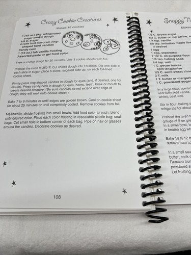 Vintage Cookbook Spiral Class Treats Bake Sales Birthday Parties Kid Fun Recipes - Foto 8 di 8