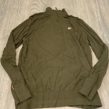 Ted Baker Men's 1/4 Zip Sweater Pullover Green Wool Size: 4 NWOT