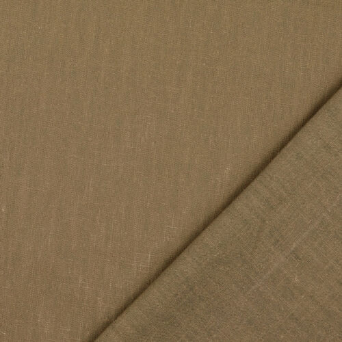 Café 100 % lavado tela de lino cojín cojín transpirable material de vestir - Imagen 1 de 2