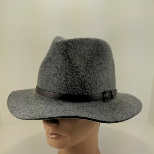 Flat Brim Fedora Hat 100% Wool Felt 