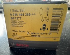 bosch rear brake pads 0986494369 For Nissan  Frontier/Pathfinder/Navara/Xterra