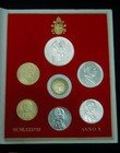 1988 Vatican (Italy) complete set coins Unc silver John Paul Ii in official box